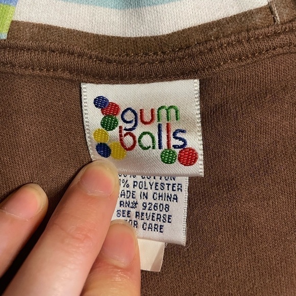 🐶🐶Gum Ball 12 months brown airplane zip up jacket🐶🐶 - Picture 4 of 4